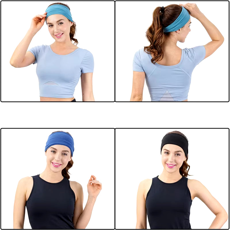 Women Headband Turban Solid Color Elastic Hair Bands Yoga Hairband Fashion Makeup Hair Hoop Vintag Headwrap Hair Accessories