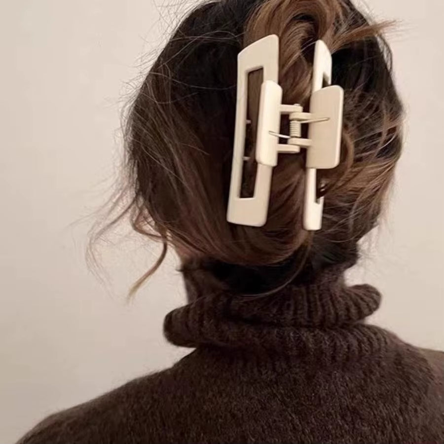 4Pcs/Set Women Girls Claw Clips Coffee Black Hair Claw Nonslip Crab Hairpins Barrette Fashion Hair Accessories Gifts