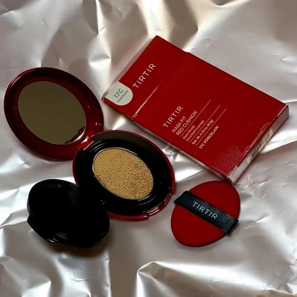 Original TIRTIR Korean Makeup - 21N 23N 55N Red Air Cushion Compact High Coverage Foundation, 80Ml Make-Up Fixer Spray